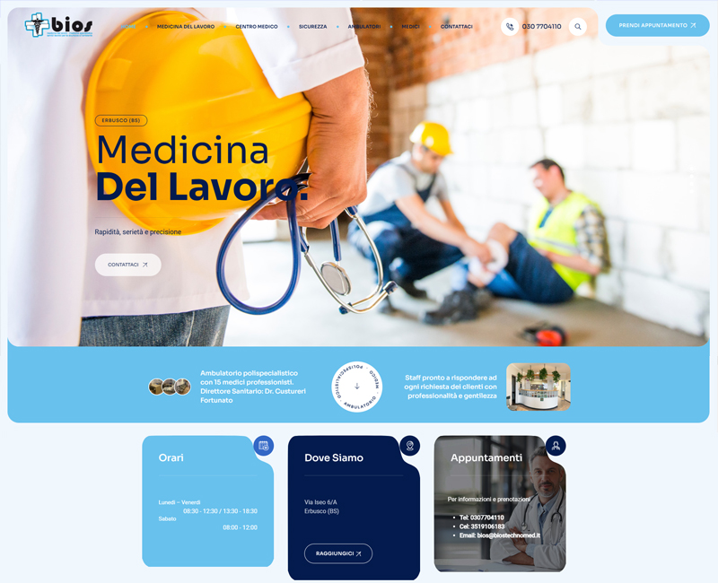 Creazione e gestione Sito web Biostechnomed.it